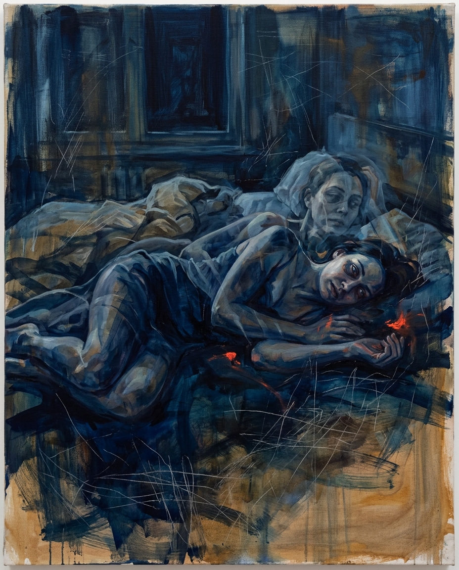 Original in Ei-Tempera auf Leinwand